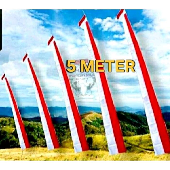 Gambar PAKET GROSIR 10 PCS UMBUL UMBUL MERAH PUTIH LAYUR 5 METER/ 4 METER / BENDERA UMBUL UMBUL MERAH PUTIH 10 PCS LAYUR - 5 METER dari ziyashop.gml undefined Tokopedia