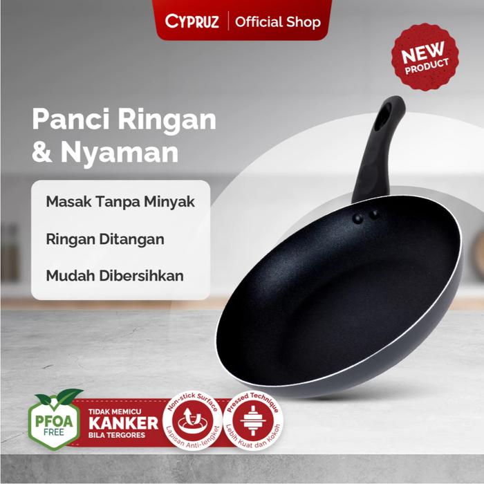 Gambar CYPRUZ Fry Pan Anti Lengket 20 CM - Ecolite Series dari Utama Electronic undefined Tokopedia