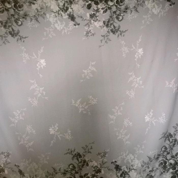 Gambar Kain Wolfis Motif Bunga Pinggir Dasar Warna Abu dari Gudang Kain Hamzah undefined Tokopedia