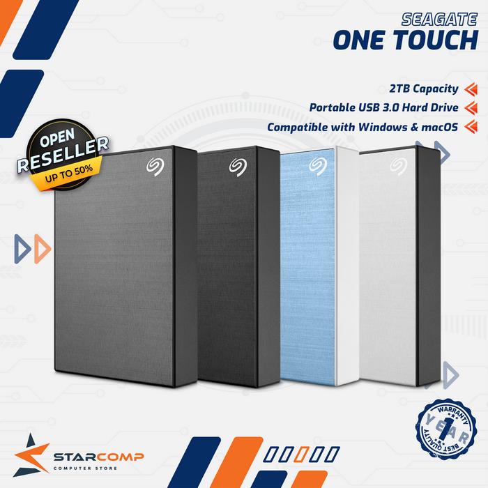 Gambar Seagate One Touch Hardisk Eksternal 2TB USB3.0 dari Starcomp Semarang undefined Tokopedia