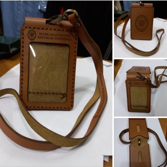 Gambar Terbaru Nametag Id Card Holder Mahkamah Agung (Asli Kulit) dari xraybon undefined Tokopedia
