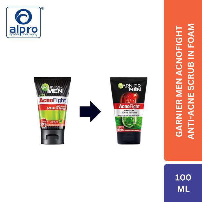 Gambar Garnier Men Acnofight Anti-Acne Scrub In Foam 100Ml dari Apotek Alpro Express Taqwa undefined Tokopedia