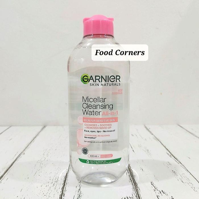 Gambar Garnier Micellar Water 400ml - Pink / Rose / Blue Salicylic / Oil-Infused / Vitamin C / Garnier Make Up Remover / Pembersih Make Up - PINK 400ML dari Food Corners undefined Tokopedia