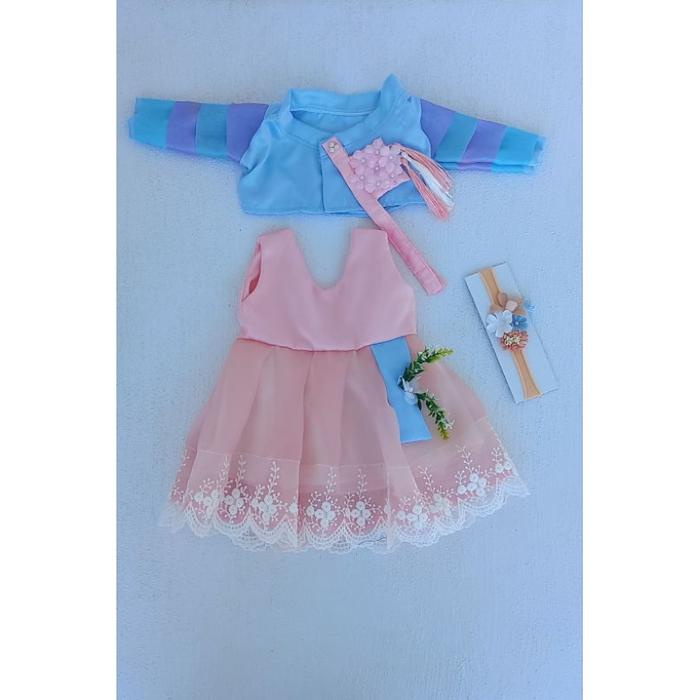 Gambar PREMIUM (READY) terjamin Hanbok Korea Bayi/Gaun tradisional Korea/Hanbok Korea Dress Korea Kostum Foto Bayi terlaris - Hanbok, Newborn dari lapakbajulebaran undefined 4 Tokopedia