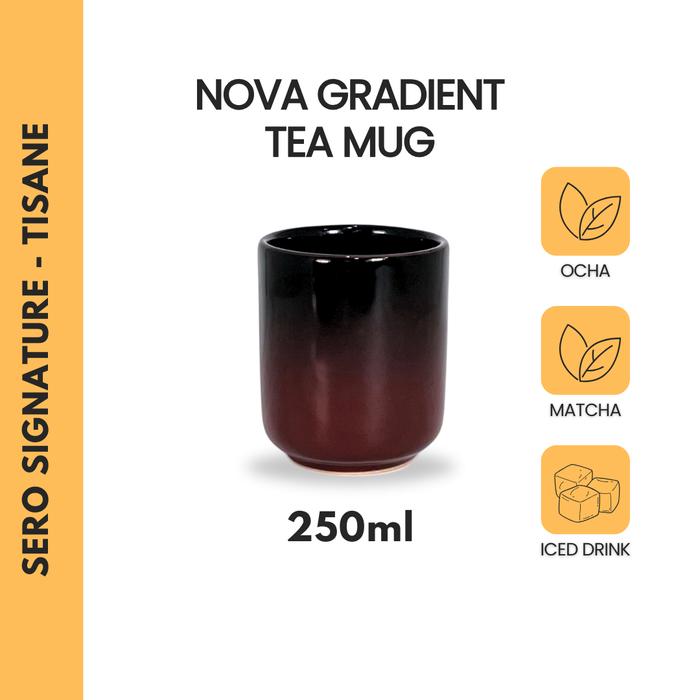 Gambar SERO Nova Mug 250 ml - Gelas Cangkir Keramik Kopi Teh - Coffee Tea Mug - Gradient Brown 25CL dari Kumala Home & Kitchen undefined Tokopedia