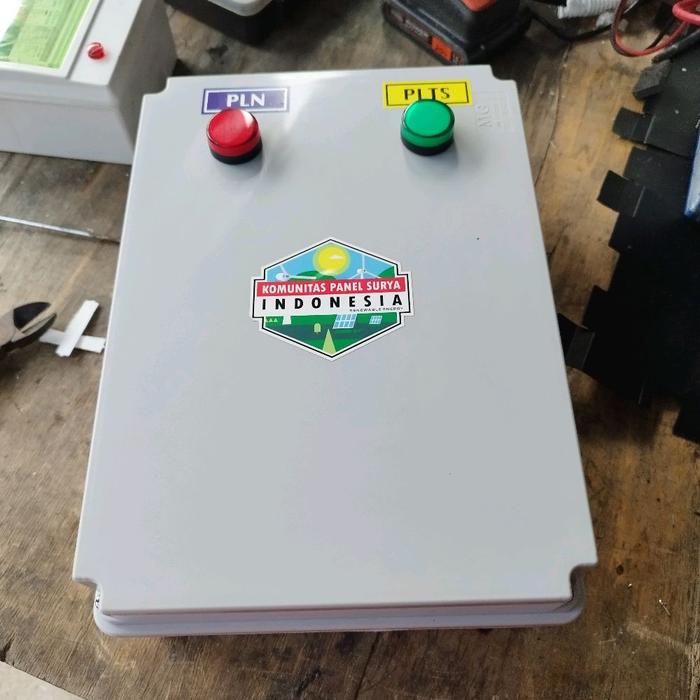 Smart ATS LVD System 12V/24V/48V 20A Automatic Transfer Switch 220VAC With Box PVC - 12V