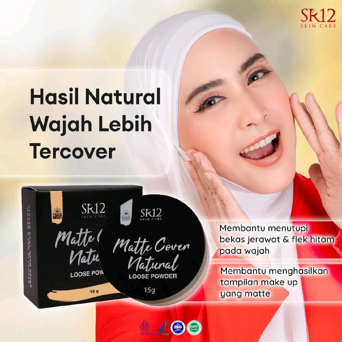 Gambar Matte Cover Natural Loose Powder SR12 Original Bedak Serbuk Yang Digunakan Untuk Memulas Kulit Wajah Sehingga Meningkatkan Penampilan Wajah Yang Membantu Menutupi Bekas Jerawat,Flek Hitam Pada Wajah Membantu Menghasilkan Tampilan Make Up Agar Lebih Lama dari Skincare Herbal Beauty undefined Tokopedia