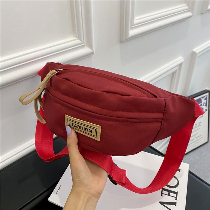 Gambar HOLO Tas Selempang Pria Dan Wanita Keren Import Tas Dada Olahraga Kanvas Waistbag Besar Waterproof - Merah dari HOLO ID undefined Tokopedia