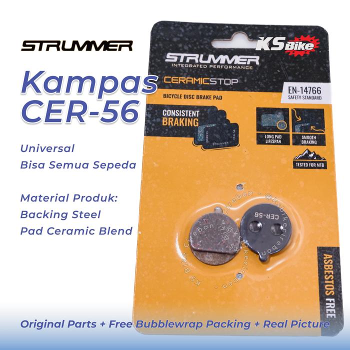 Gambar Kampas Rem Cakram Sepeda Strummer Ceramic Disc Brake Pad Universal Untuk Rem Hidrolik & Mekanik Sepeda MTB Gunung Road Bike Gravel Fixie – Toko Sepeda KS Bike Cirebon - CER-56 dari Toko Sepeda KS Bike Cirebon undefined Tokopedia