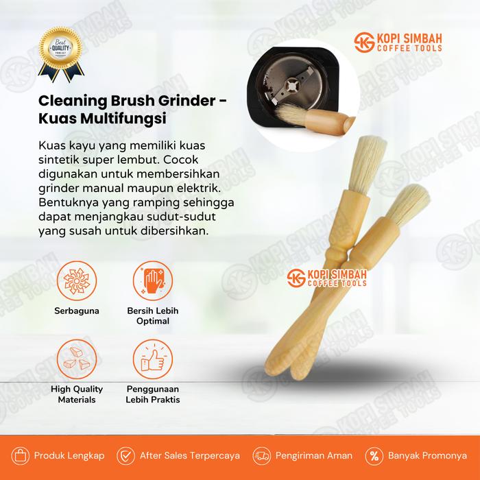 Gambar Kuas Coffee Grinder Serbaguna Rounded Soft Cleaning Brush Sikat Alat Pembersih Mesin Kopi Multi Fungsi - kuas dari Kopi Simbah Coffee Tools undefined Tokopedia