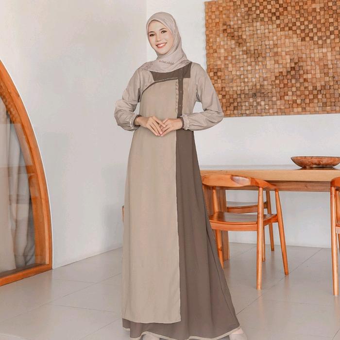 Gambar SARIMBIT SEPLY EKSIS 263 TOASTED RICE SARIMBIT LEBARAN TERBARU SERAGAM KELUARGA HARI RAYA - Gamis ibu, XS dari gamisbrandedterbaru undefined Tokopedia