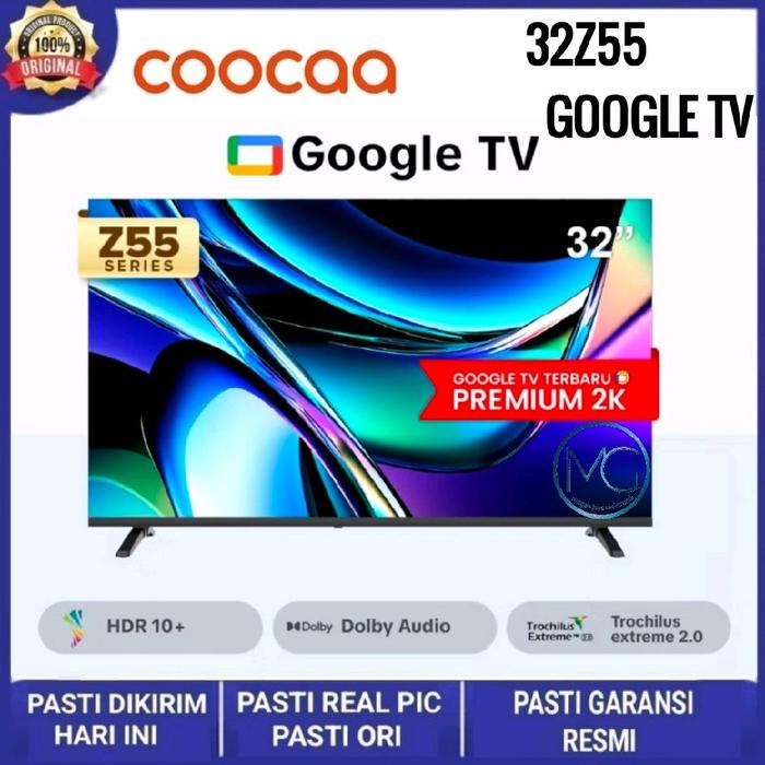 Gambar COOCAA 32 INCH 32S7G LED TV SMART TV ANDROID 11 BOUNDLESS SCREEN - TANPA PENGAMAN dari Megah Jaya Elektronik. undefined Tokopedia