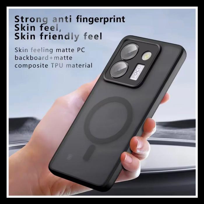Gambar Xiaomi Poco M7 Pro 5G Case Armor Smoke Magsafe Original Hard Soft Cover HardCase Clear Casing Bumper Softcase - HTMDOVE+MAGSAGE, POCO M7 PRO. dari Nillkin Store 888 undefined Tokopedia