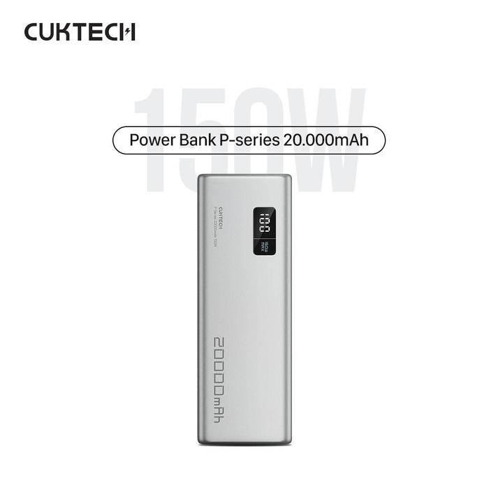 Gambar Cuktech 15 Power Bank 20000mAh 150W USB Type-C Fast Charging - Abu-abu 20000mAh dari Cuktech Indonesia Shop undefined Tokopedia
