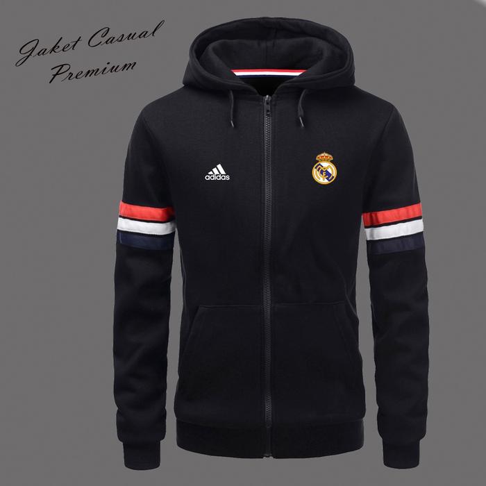 Gambar Sweater Hoodie Kupluk Distro Pria Wanita Logo Real Madrid Katun FLEECE Original /Jaket Sweter Switer Hodie Outerwear Rajut Cowok Cewek Keren - HITAM, L dari HANNI MASNAULI ANGELINAV DFGVDFS undefined Tokopedia