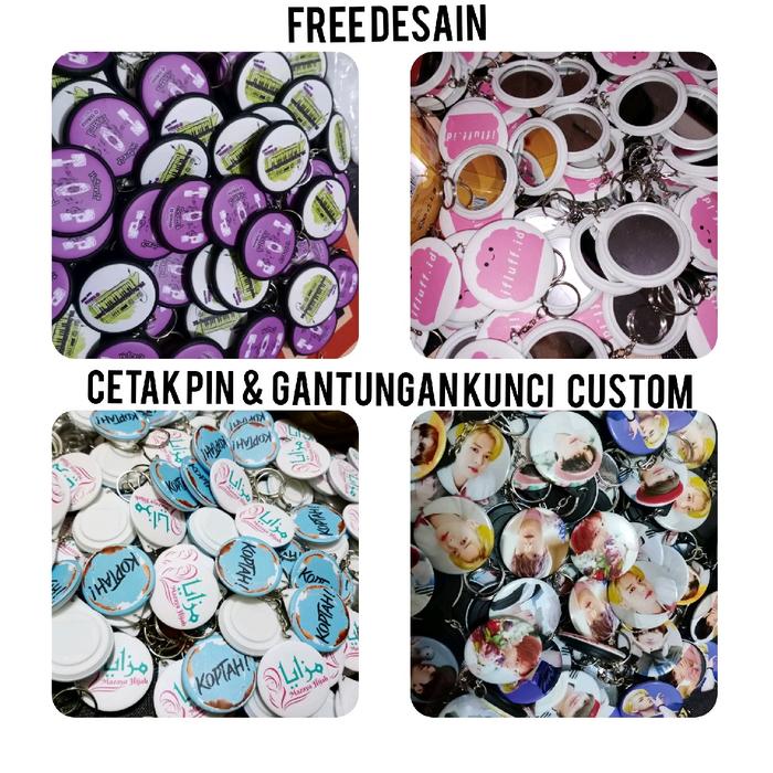 Gambar Pusat Cetak pin gantungan kunci custom free desain suka suka Ganci Keychain - ., Pin 25mm, Doff halus dari pinbandung undefined Tokopedia