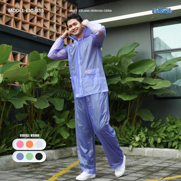 Gambar Jas Hujan Elmondo Ceria / Setelan Jas hujan / Jas Hujan Murah - Jktumbrella - 935, 205 - Biru dari Jktumbrella undefined Tokopedia
