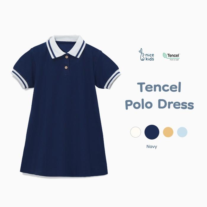 Gambar Z☎3G Tencel Polo Dress Nice Kids (Dress Anak Perempuan Premium 1-6 Tahun) S✉45 - Navy, 6 Years dari khairurrozikinatrends undefined Tokopedia