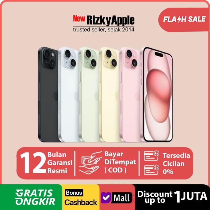 Gambar [ Resmi iBox ] Apple iPhone 15 - iPhone 15 Plus 15+ 128GB 256GB 512GB - iPhone 15+ 128, Green dari New RizkyApple undefined Tokopedia