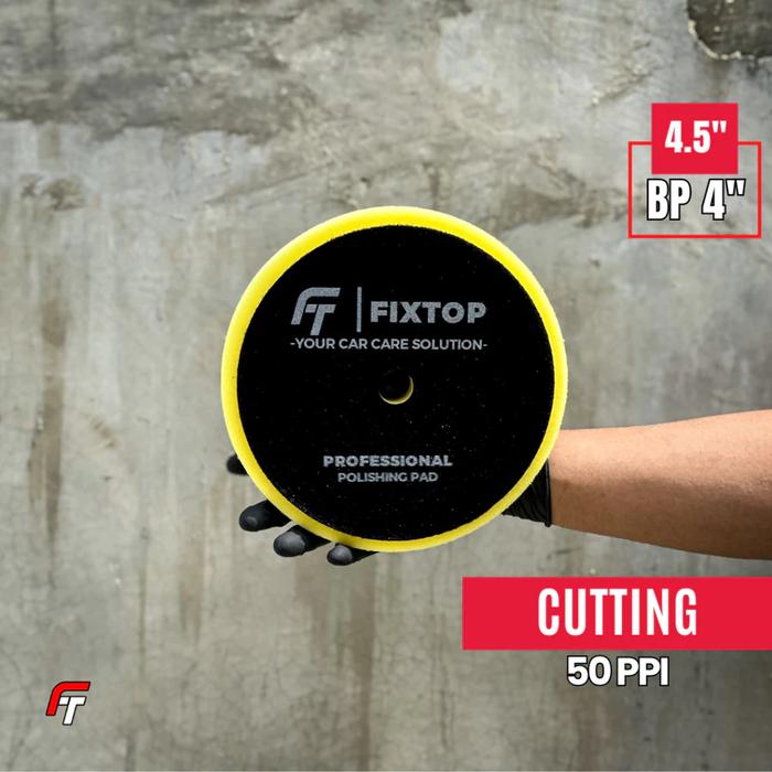 Gambar FIXTOP Busa Mesin Poles Mobil 4 Inch DA/RO Spon Foam Pad 4" Poles Dual Action Rotary Germany - Kuning - 50 ppi dari Fixtop Automotive Industries Kota Administrasi Jakarta Utara Tokopedia