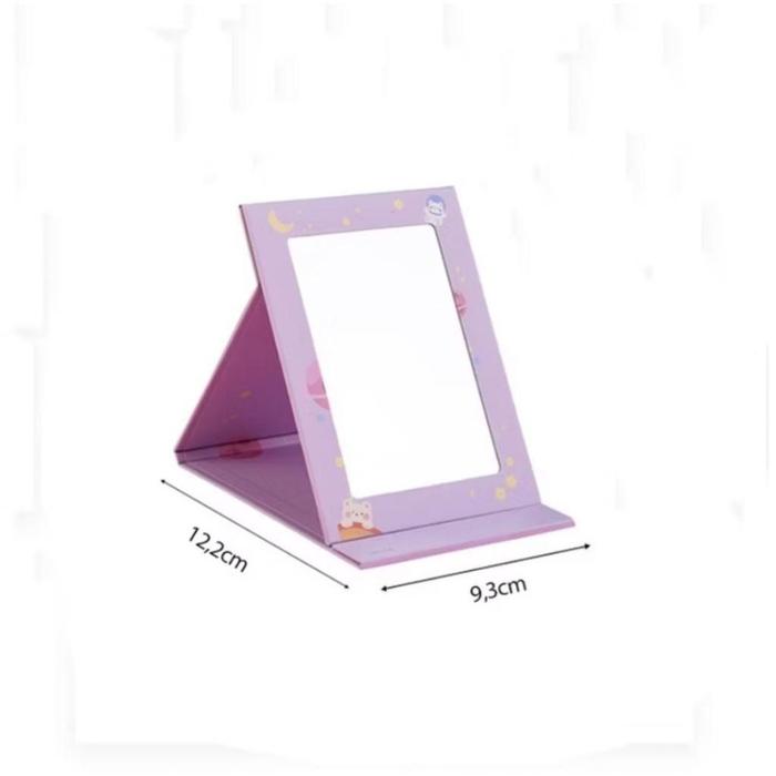Gambar Cermin Buku Kaca Rias Lipat Besar Model Notebook Folding Mirror Portable Cermin Meja Kantor Motif Wanita Wajah - KECIL dari casa loger undefined Tokopedia