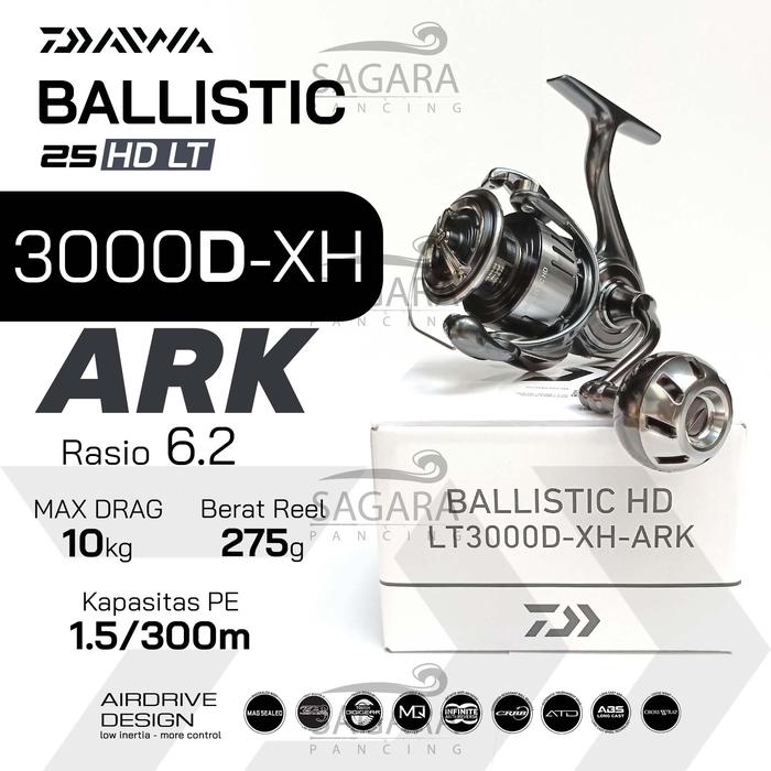Gambar Reel Daiwa Ballistic HD LT ARK 2025 Reel Pancing Spinning - 3000D-XH ARK dari Sagara Pancing undefined Tokopedia