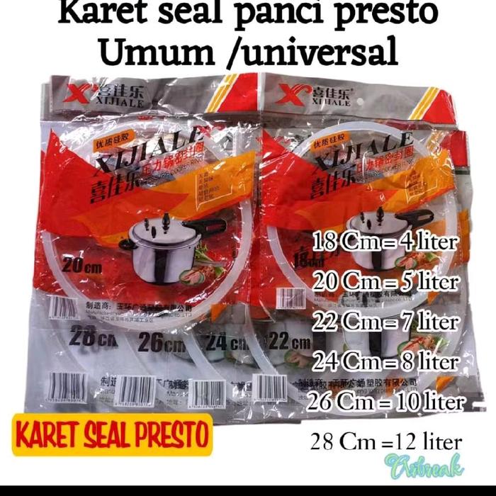 Gambar Seal Tutup Presto /Karet Seal Presto / Refil Karet Panci Presto/Karet Tutup Presto/Seal Pressure cooker - Ukuran 22 dari Arbreak cell undefined Tokopedia