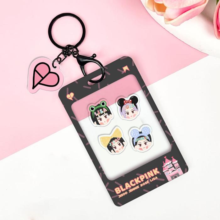Gambar Photocard Holder Acrylic Shaker Kpop Blackpink Stray Kids Twice SKZoo Lovely Sooya Gomdeuki Rosie Ppeu - Blackpink Black dari Korea Edition_NEW undefined Tokopedia