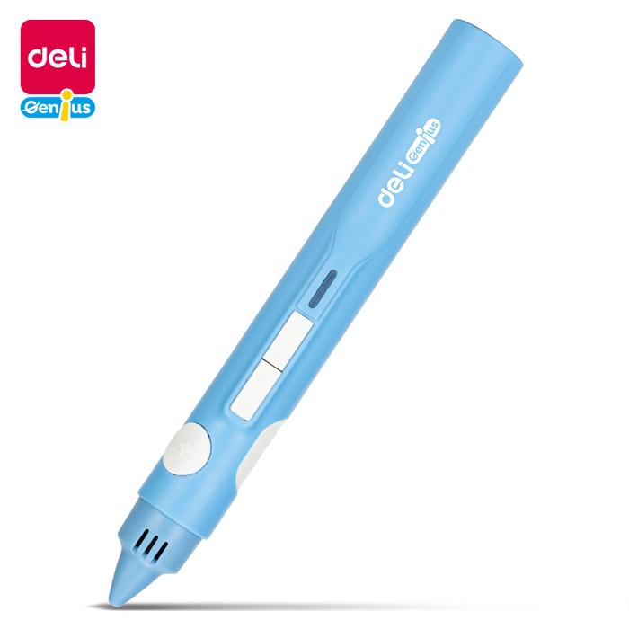 Gambar DELI Genius 3D Pen Dengan Kabel Mainan Edukasi SNI anak Pena 3D Printing 3D Printer Pena Gambar Kerajinan Tangan Melatih DIY Craft 74871X - PEN BIRU dari Deli Stationery Indonesia undefined Tokopedia