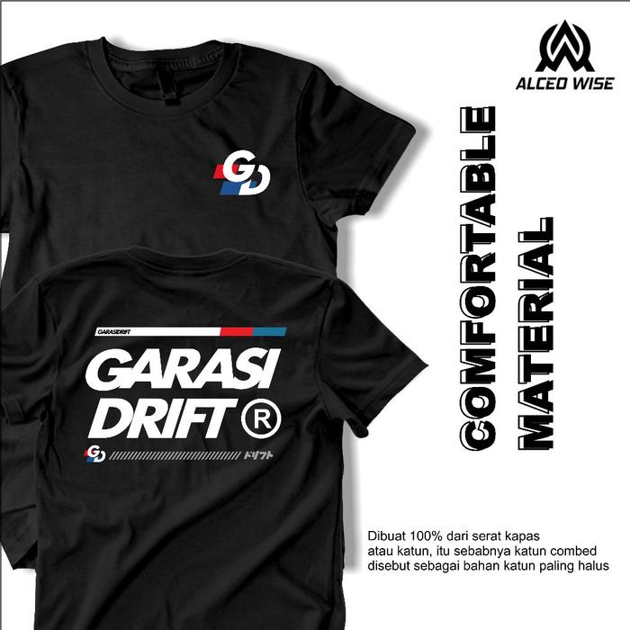 Gambar Kaos Garasi Drift Baju Distro Pria Original 100% Bandung Ori Terbaru 2023 Tshirt Alceo Wise Bahan Katun Combed 30s & 24s Dewasa Sablon - Hitam 30s, XXXL dari Alceo Wise Store undefined Tokopedia