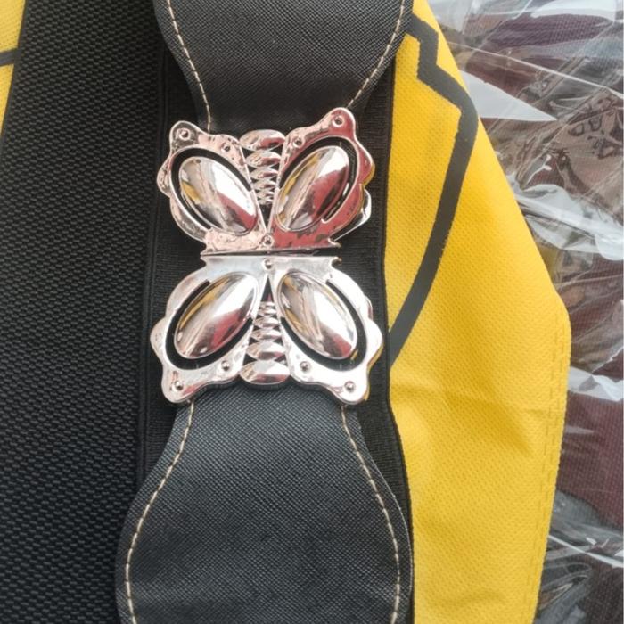 Gambar Ikat Pinggang Wanita Elastis / Gesper Sabuk Karet Cewe Belt Wanita Import - RANDOM HITAM dari aljeddah KAYO Fashion undefined Tokopedia