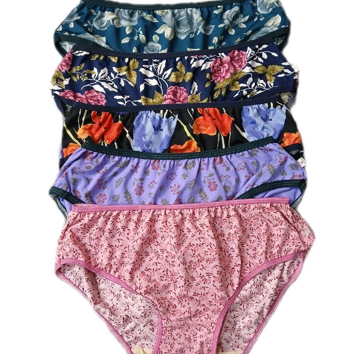 Gambar Paket 3pcs Celana Dalam Wanita Motif Bunga Cantik Karet Melar - Bahan Jersey Katun - Cewek, Pendek - 3pcs acak corak, s dari NAKAWA UNDERWEAR undefined Tokopedia