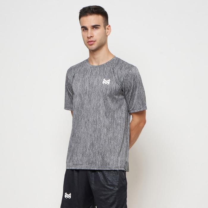 Gambar Monexo - Atasan Olahraga Pria Kaos Jersey Premium Kaos Gym Fitness Running Xp04 - abu hitam, L dari monexo undefined Tokopedia