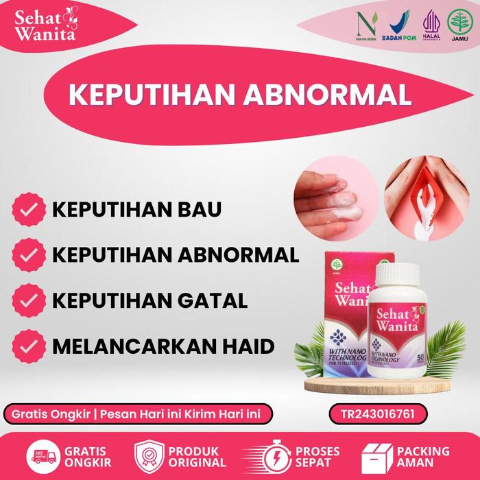 Gambar Sehat Wanita Obat Untuk Keputihan Wanita Isi 50 & 100 Kapsul - BPOM & Halal MUI - 50 Kapsul dari Nakama Herbal undefined Tokopedia