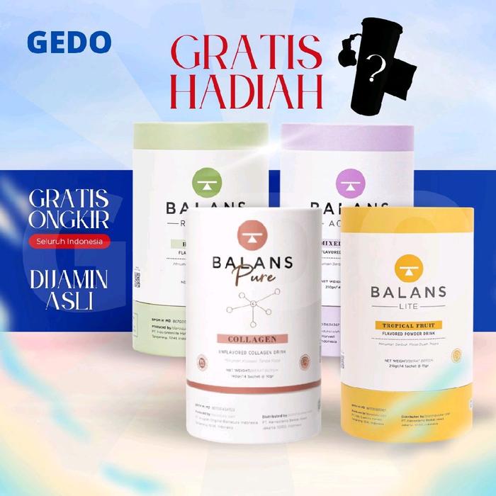 Gambar Balans Fiber Drink Recharge Lite Active Pure Collagen 10 & 14 Sachet - Active, 10 Sachet dari Gedo Store undefined Tokopedia
