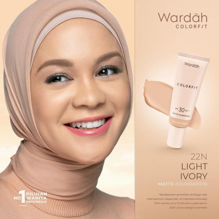 Gambar WARDAH COLORFIT MATTE FOUNDATION SPF30 PA+++ | Foundation Wardah Colorfit Matte Foundation - 52N ALMOND dari AILIN KOSMETIK undefined 4 Tokopedia