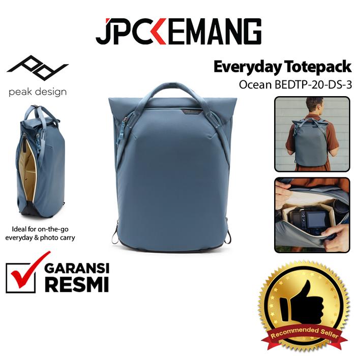 Gambar Peak Design Everyday Totepack 20L Camera Bag Peak Design Backpack Tas Kamera Ransel Tote Pack 20 Liter Garansi Resmi - Ocean BEDTP-20-DS-3 dari JPC Kemang undefined Tokopedia