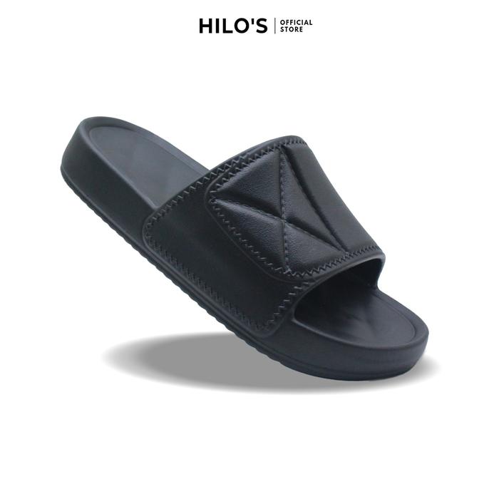 Gambar Hilo's - Sandal Selop Pria Polos Elegan SImpel Terlaris Sendal Karet Shoes Hitam - HITAM, 35/36 dari Hilo's Store undefined Tokopedia
