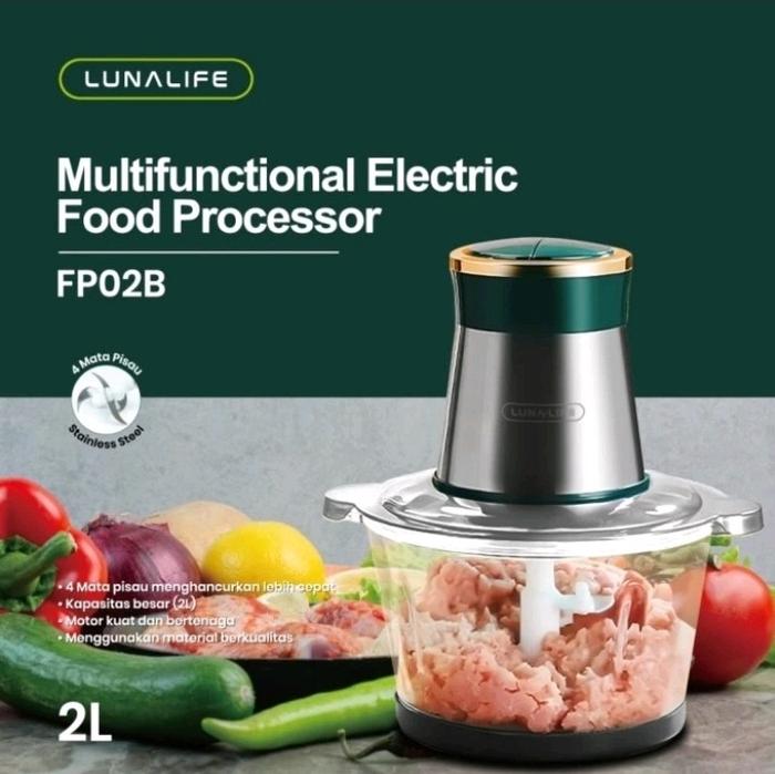 Gambar Luna Life Food Processor FP 02 Magic Chopper 2 Liter Luna Life FP 02 Food Chopper Mega Power 2 blade blender - fp02 mug stainlish dari Toko Pusat Perabot undefined Tokopedia