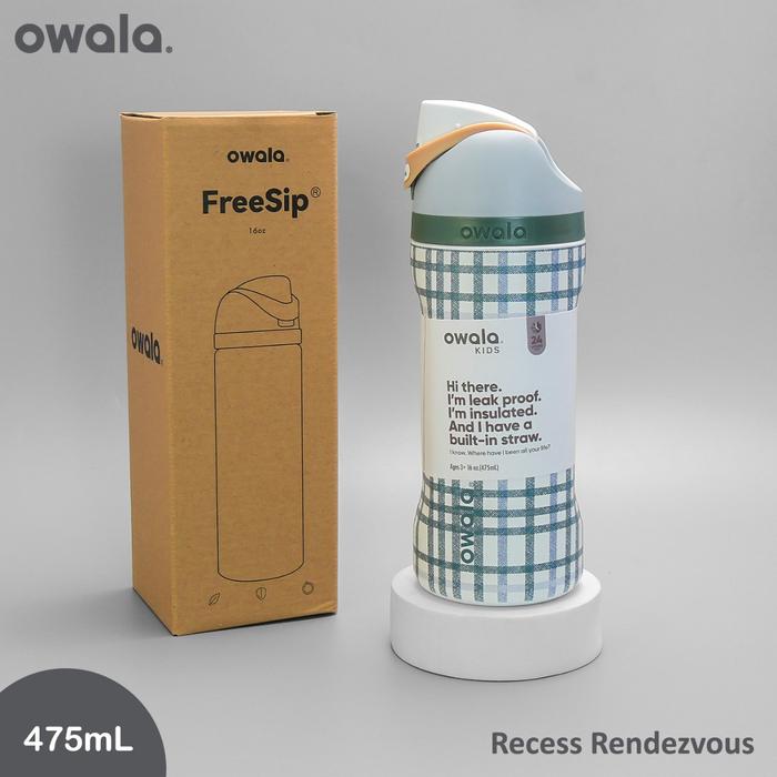Gambar Owala kids freesip 16oz (475ml) OWALA DUS COKLAT - RECESS BLUE dari Trendyland.id undefined Tokopedia