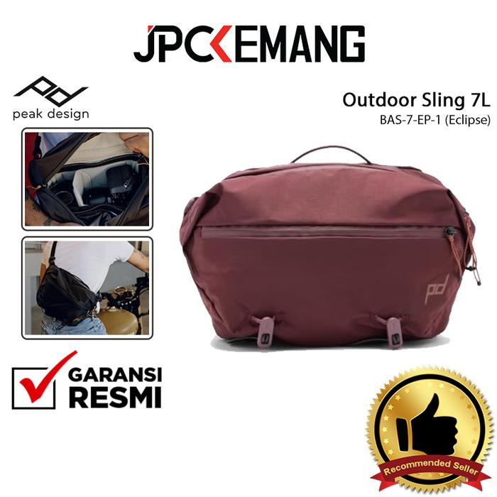 Gambar Peak Design Outdoor Sling Bag 7L Peak Design Tas Sling Pouch 7 L Garansi Resmi - Eclipse dari JPC Kemang undefined Tokopedia