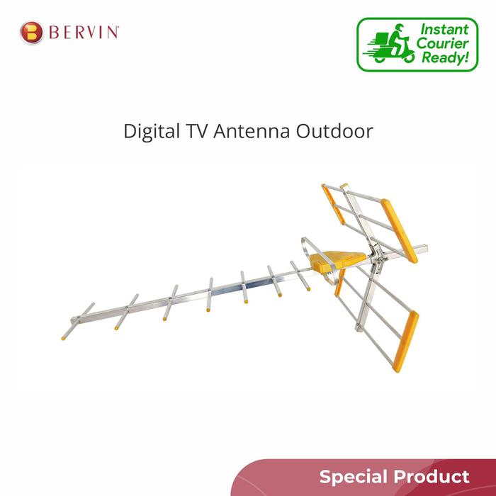 Gambar Antena TV Digital DVB-T2 High Gain UHD 4K Jarak Jauh Bervin - BDAO-0910 dari Bervin undefined Tokopedia