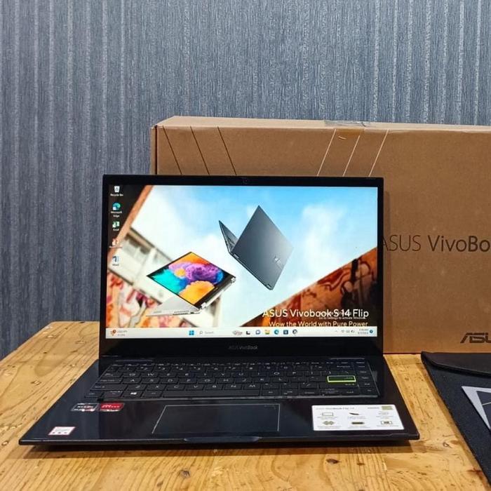 Laptop Asus Vivobook Flip 14 Tm4201 In Convertible Touchscreen Bisa  Jadi Tablet Amd Ryzen 4700u Ram 8gb 512gb Backlight Super Gaming  Editing