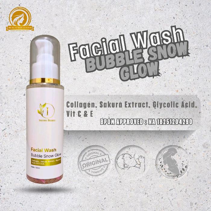 Gambar Facial Wash Bubble Snow Glow Inerme Beaute Skincare Approve BPOM Membersihkan - - dari Beautyskin Center undefined Tokopedia
