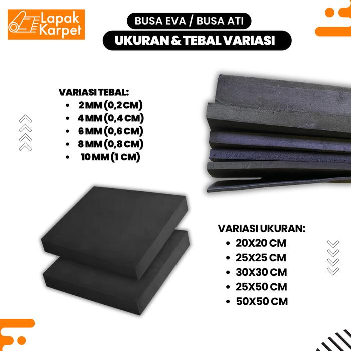 Gambar Busa Eva / Busa Ati Ukuran Variasi / Tebal Variasi / Spon Eva - 20x20 cm, 0,4 cm (4 mm) dari Lapak Karpet_NEW undefined Tokopedia