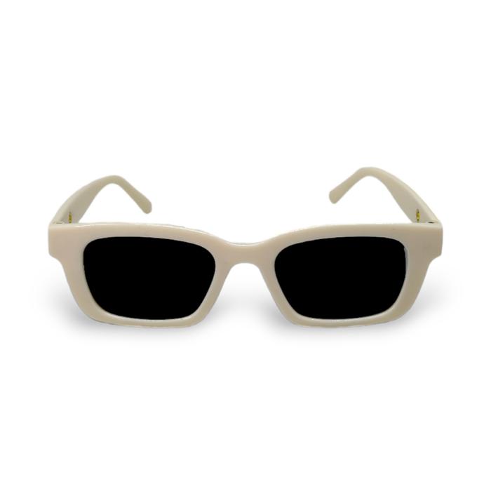 Gambar Ruuf -  K01 Kacamata Retro Kekinian Fashion Pria/Wanita Sunglasses Vintage Anti UV400 Bingkai Kecil Elegan Lensa Eyewear - White K01 dari Ruuf Indonesia undefined Tokopedia