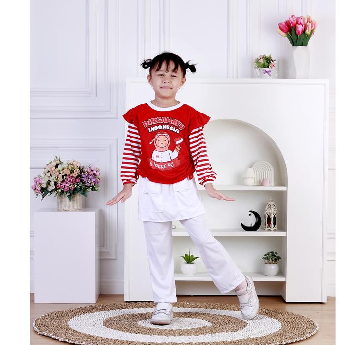 Gambar Dungdungkids Setelan Kaos Kemerdekaan Anak Perempuan Merah Putih Dirgahayu 17an Katun 3 - 11 Tahun - S (3 - 4 Tahun) dari Dungdungkids_NEW undefined Tokopedia
