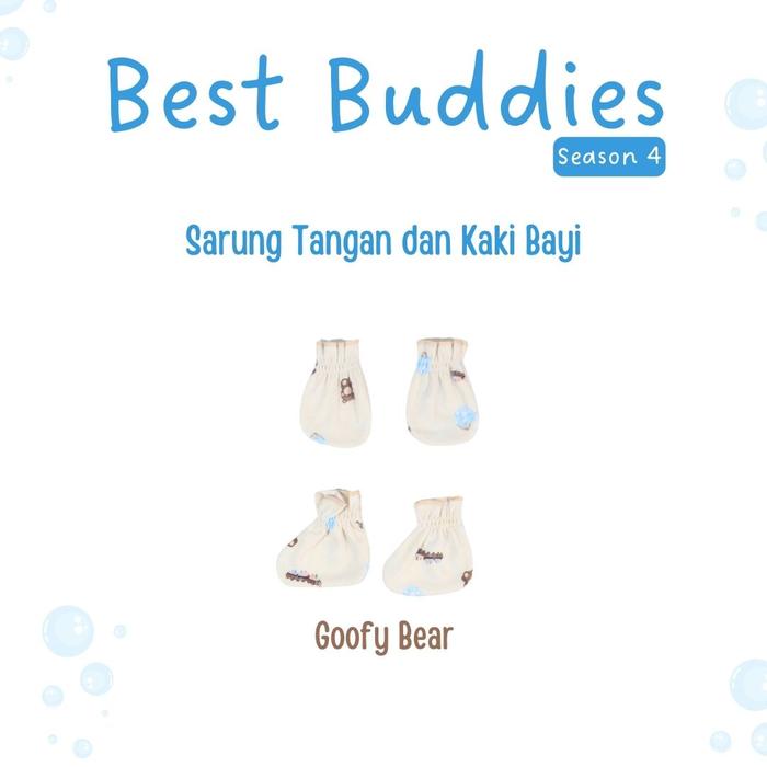 Gambar NOVA - Sarung Tangan Dan Sarung Kaki Bayi (1 Pack) - Boy Series - Goofy Bear dari nova baby Kota Bandung Tokopedia