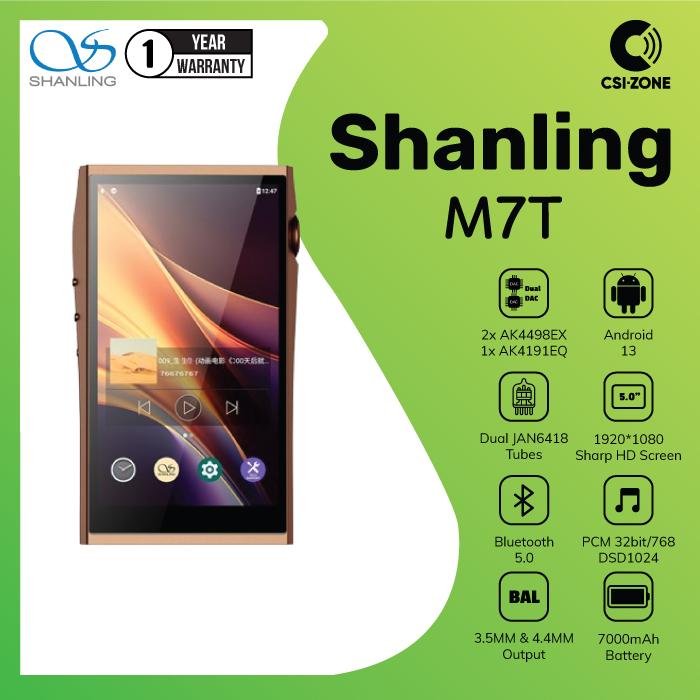 Gambar Shanling M7T Tube AKM Android Portable Digital Audio Player - Mocha dari CSI-ZONE undefined Tokopedia