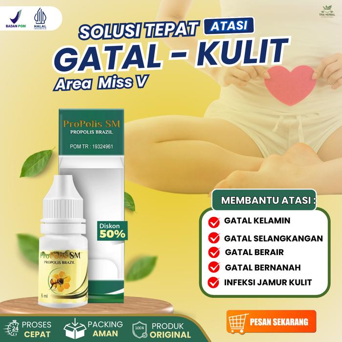 Gambar Propolis SM Redakan Gatal Miss V - Penghilang Infeksi Jamur, Herpes Genital, Miss V Bau - Pengempis Benjolan, Bisul, Kutil dan Jerawat Kelamin dari Tria Herbal Store undefined Tokopedia